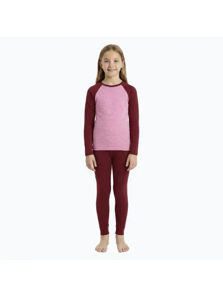 Gyerek termikus fehérnemű szett WOOLCANO Merino purple. Méret: lila
