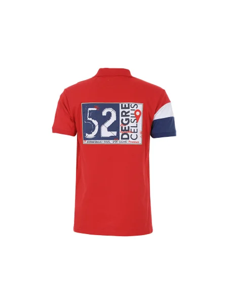 Tricou polo copii Degré Celsius roșu