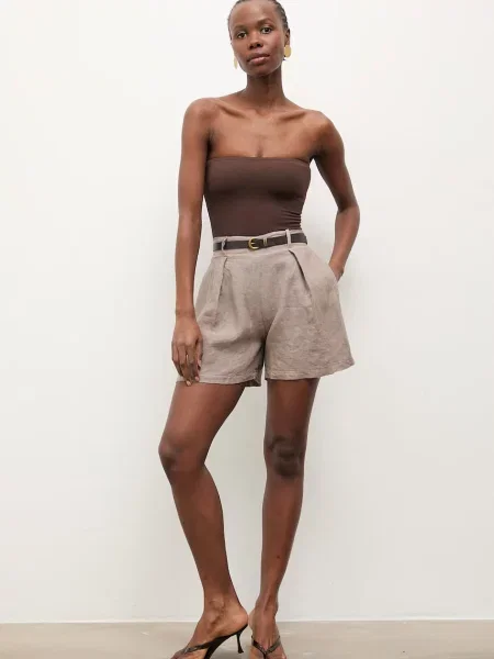 Льняные шорты Answear.lab