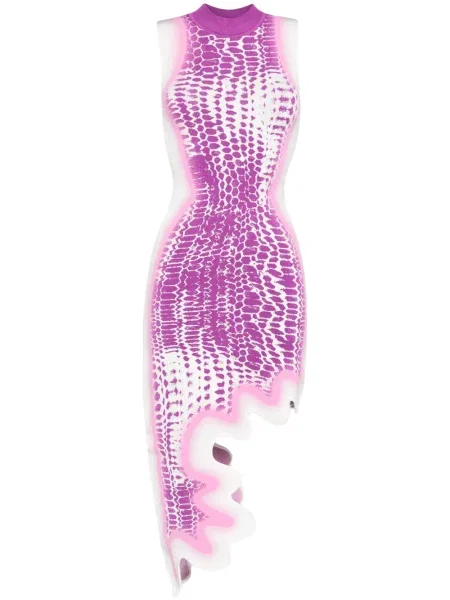 Sukienka Ph5 asymetryczna garniturowa fioletowa