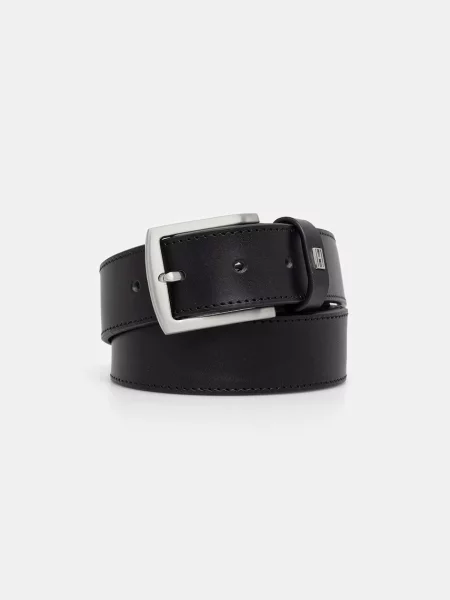 Tommy Hilfiger curea pentru bărbați din piele negru