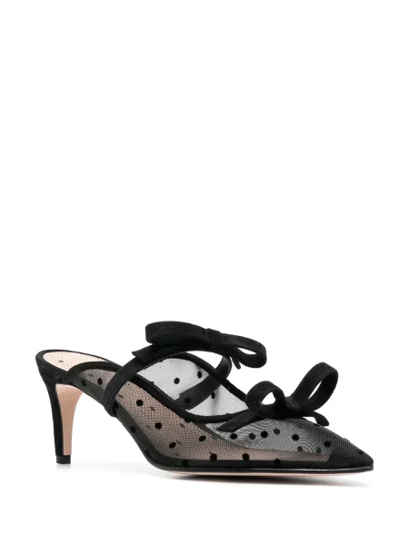 Papuci tip mules Red(v) cu funde negru