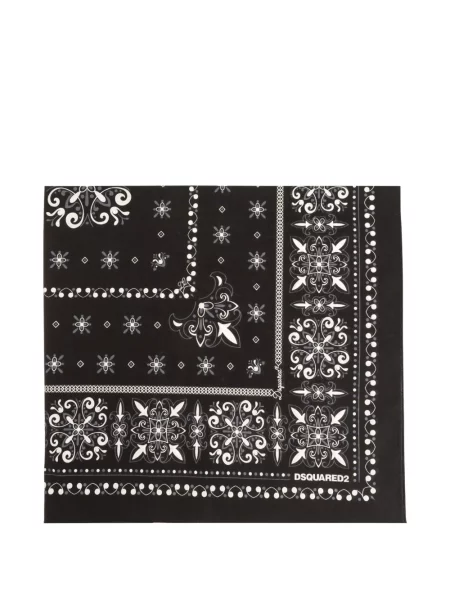 Fular Dsquared2 cu imagine negru