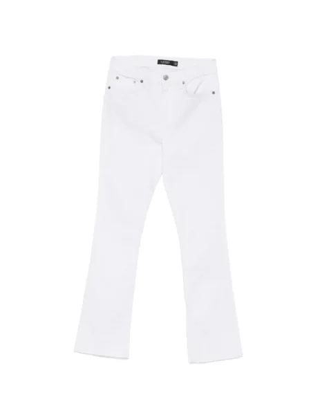 Blugi evazați Lauren Ralph Lauren evazate alb