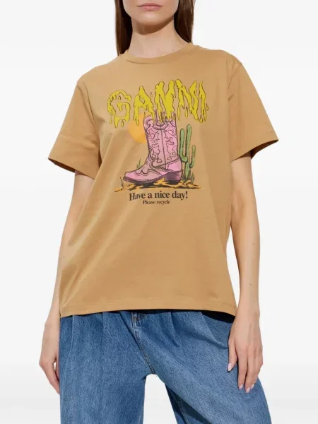 Tricou Ganni cu imagine