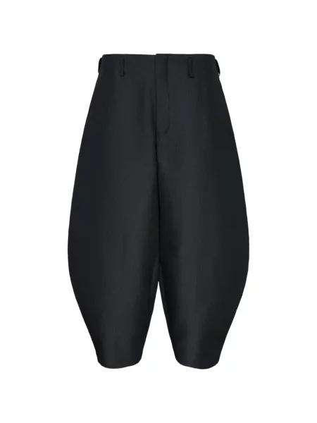 Decupat pantaloni Comme Des Garcons Homme Plus cu dungi negru