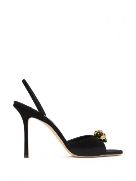 Sandale Jimmy Choo din piele de căprioară slingback negru
