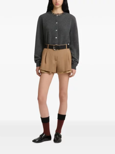 Pantaloni scurți Marni de lână maro