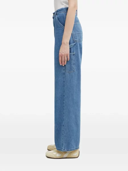 Blugi cu picior larg Carhartt Wip albastru