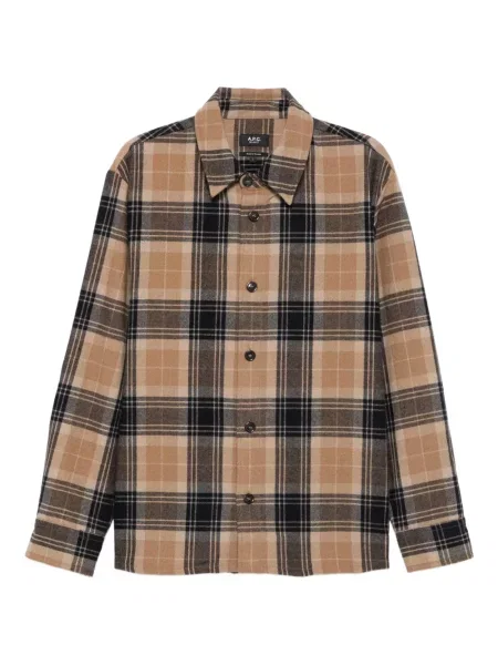 Cămașă A.p.c. în carouri albastru