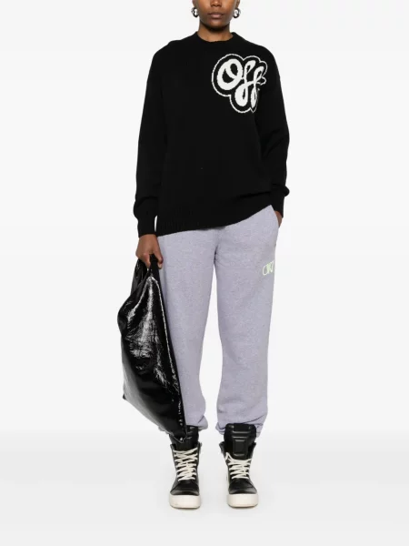 Pulover Off-white alb