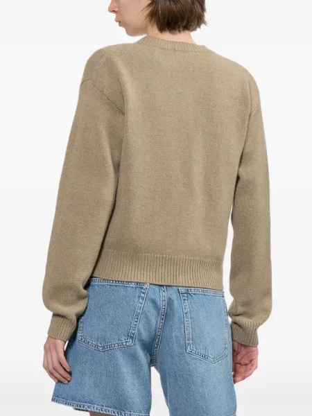 Cardigan A.p.c. cu broderie maro