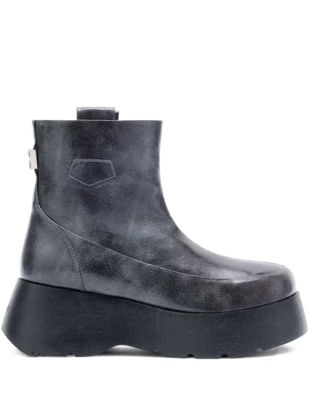 Botine Ganni cu platformă gri