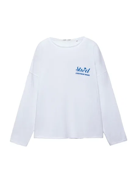 Pull&Bear Tričko STWD tmavě modrá bílá