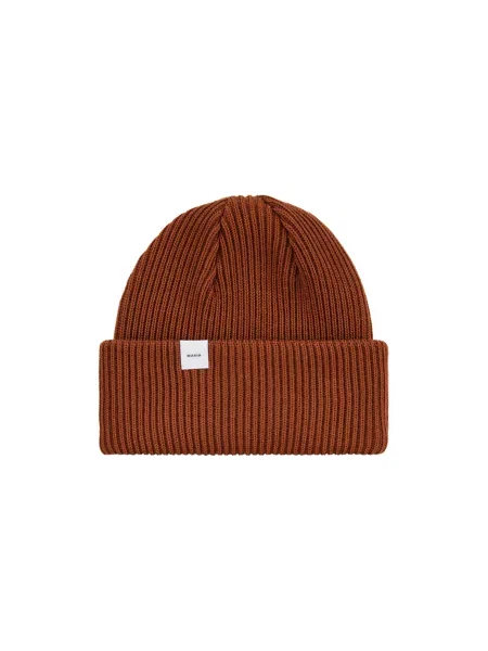 Makia Merino Beanie Brown Unisex Nakrycia głowy Makia Size: One size brązowy