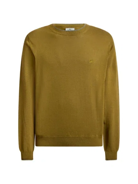 Pulover Etro cu broderie verde