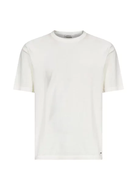 Scurt tricou Simkhai cu decolteu rotund alb