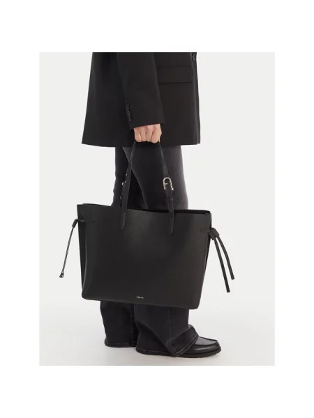 Shopperka Furla skórzana czarna