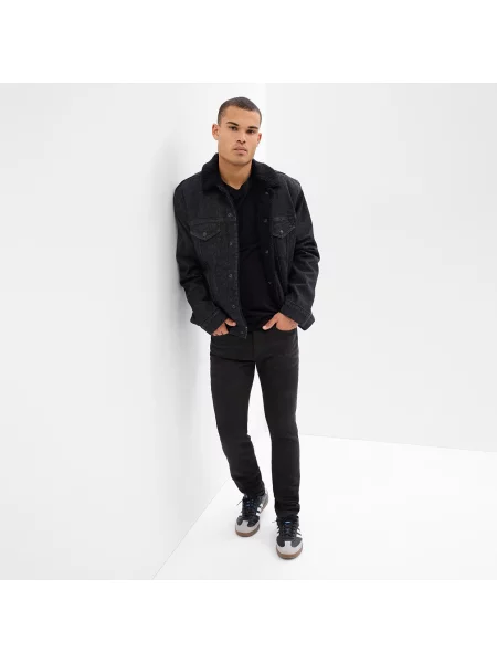 Spodnie GAP Denim Pants Skinny Black Wash czarne