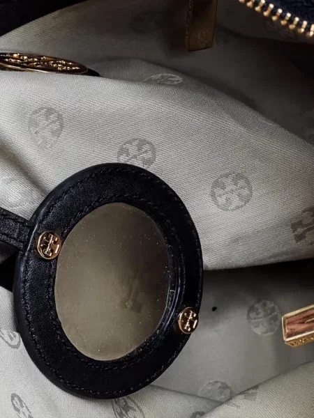 Geantă shopper Tory Burch din piele negru