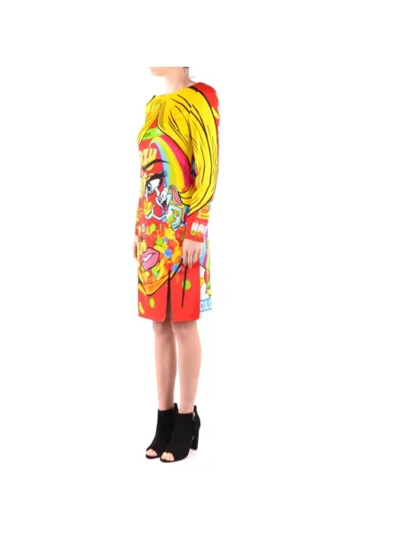 Sukienka Moschino z nadrukiem żółta