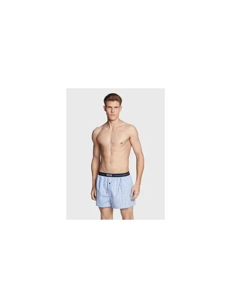 BOSS Orange Boxeralsók NOS füstkék / éjkék / világoskék / fehér kék