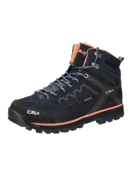 Buty trekkingowe Moon Mid skóra wodoodporne niebieskie