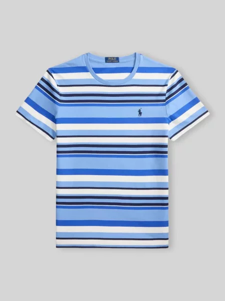 T-shirt o kroju regular fit z czystej bawełny Polo Ralph Lauren niebieska