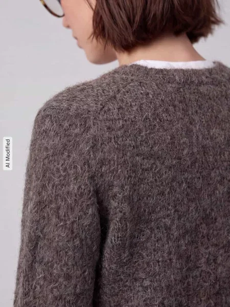 Kardigan rozpinany o kroju regular fit z dodatkiem wełny model NOVAH' Vero Moda