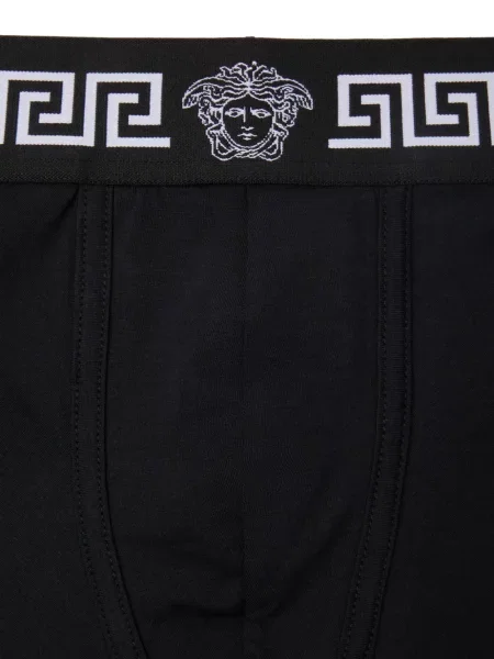 Șosete Versace din jerseu negru