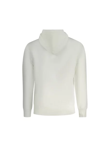 Bluza z kapturem Calvin Klein z kapturem biała