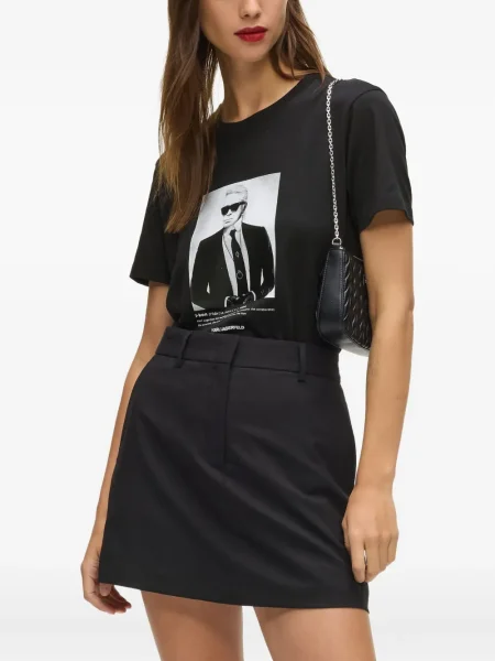 Tricou Karl Lagerfeld cu imagine negru