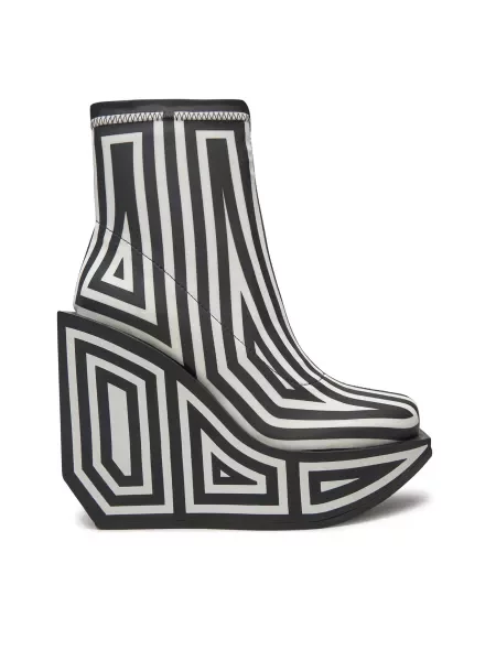 Škornji United Nude Wa Bootie Hi Siva črna