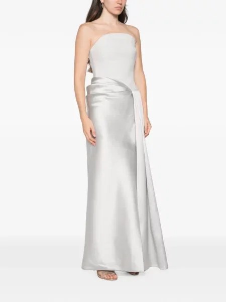 Rochie maxi Solace London drapată fără bretele