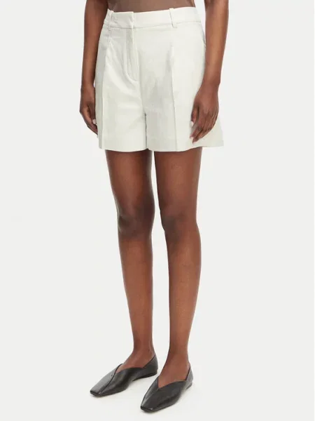 Calvin Klein Jeans Kratke hlače iz tkanine bela