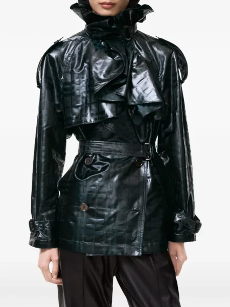 Geacă Burberry în carouri negru