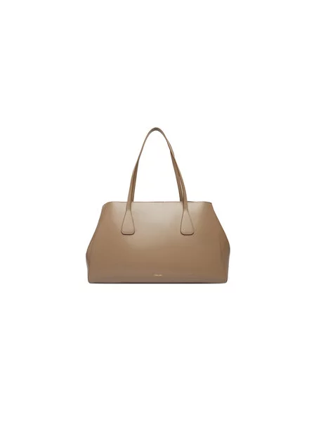 Calvin Klein ženska shopper torba od imitacije kože smeđa