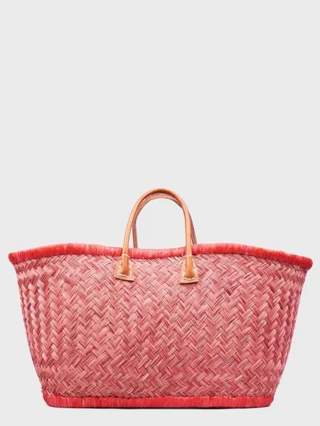 Le Comptoir de la plage Aravola Пляжна сумка Солома червоний