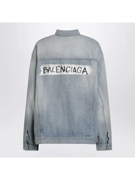 Kurtka jeansowa Balenciaga niebieska