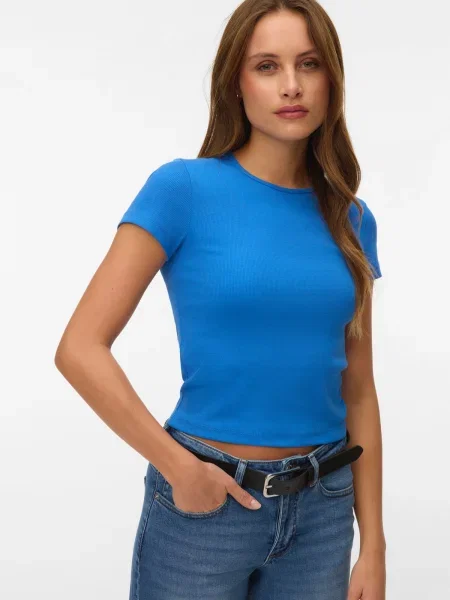 VERO MODA Póló VMCHLOE azúr