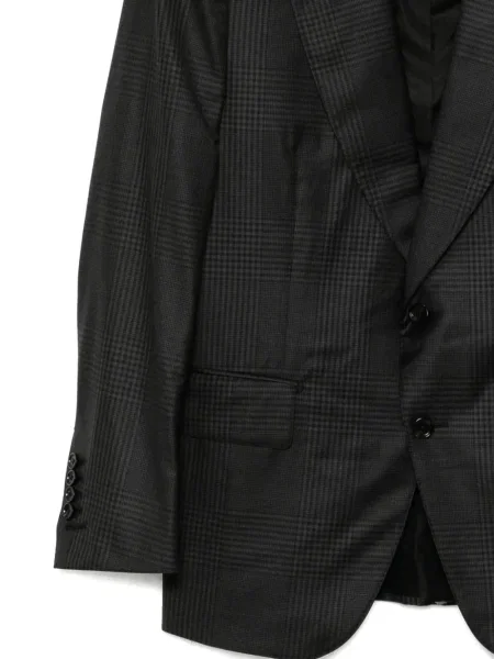 Costum Tom Ford în carouri de costum negru