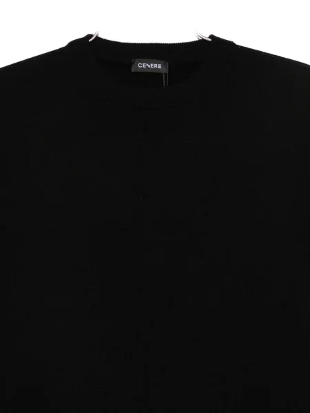 Pulover Cenere Gb cu decolteu rotund negru