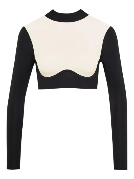 Top Maison Close lung negru