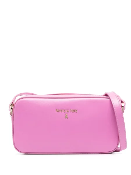 Geanta de piele Patrizia Pepe din piele roz