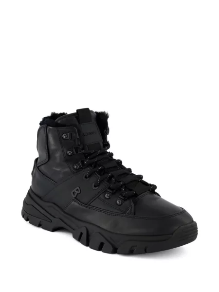 Sneakerși Bogner din piele de oaie negru