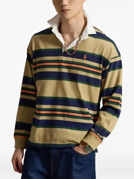Șosete Polo Ralph Lauren cu broderie în carouri de flanelă verde