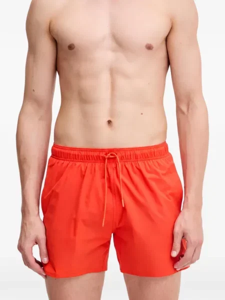 Slip de baie Armani Exchange cu autograf cu cordon portocaliu