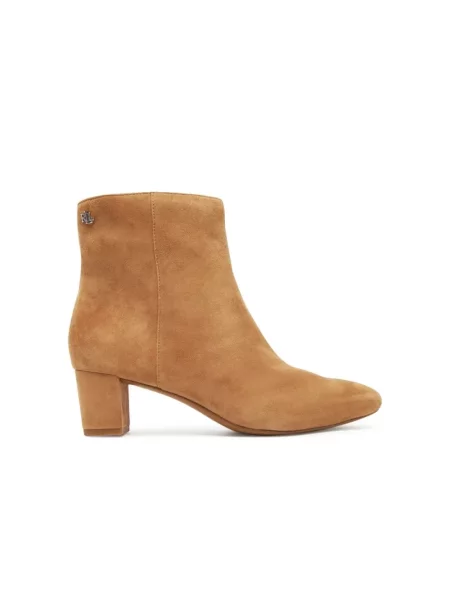 Botki Ralph Lauren zamszowe brązowe