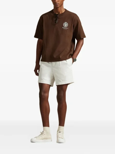 Ριγέ δερμάτινος κάλτσες Polo Ralph Lauren με κορδόνι μαύρο