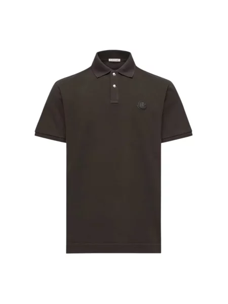 Koszulka polo Moncler z logo zielona
